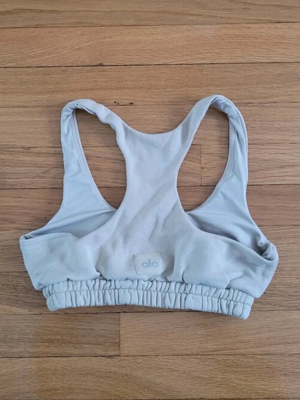ALO YOGA SCOOP NECK SWEATSHIRT BRA